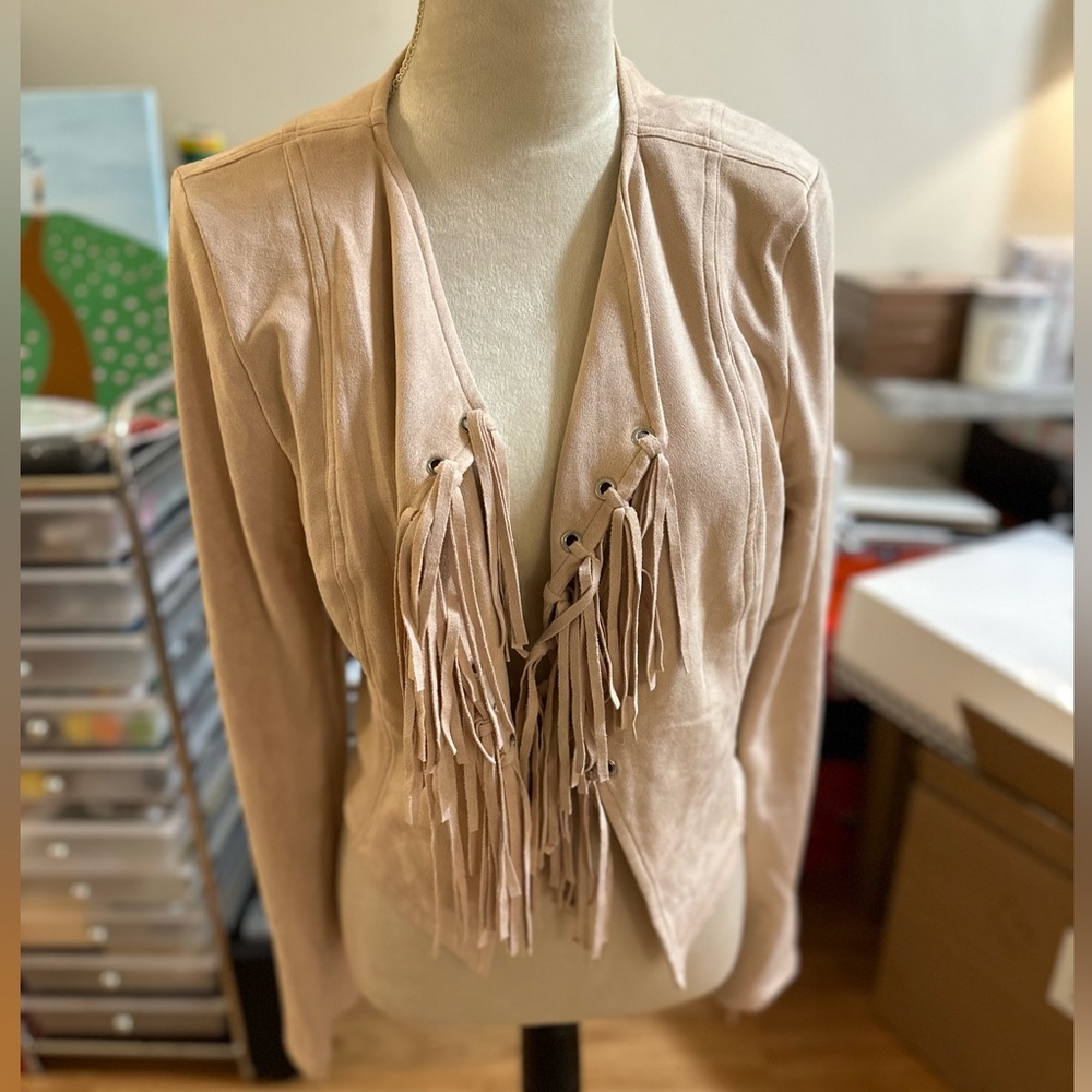 NBD Suede Fringe Jacket